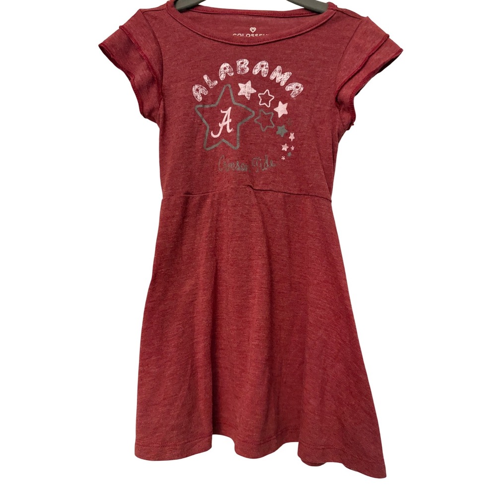 Colosseum Alabama Crimson Tide Toddler Girls Crimson Star Dress VTTC802 3T